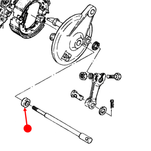 Front hub shaft collar (right)