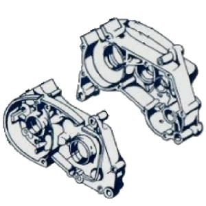 Crankcase assembly (left and right)