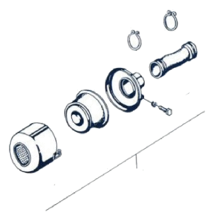 Air cleaner assembly for the Model Ace 90