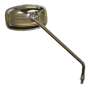 This is a Strictly Hodaka Reproduction of the original stock left side rear view mirror.  Model 90 92  92B 92B+ 94