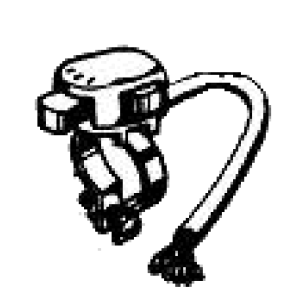 Dimmer switch with horn push button assembly