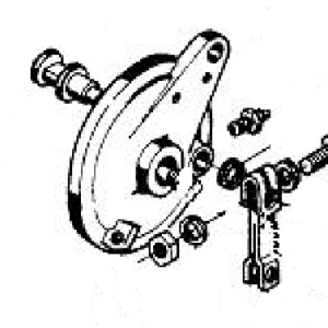 Rear backing plate assembly Model 90 92 92B 93