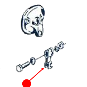 Rear brake cam lever
