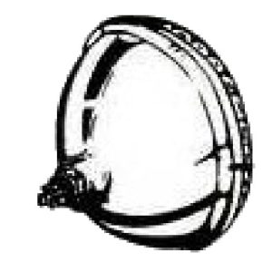 Headlamp sealed beam unit