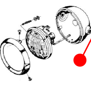 Headlight body rubber bushing - all Hodaka's