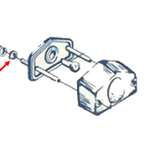 Tail and stop lamp plate setting rubber seat