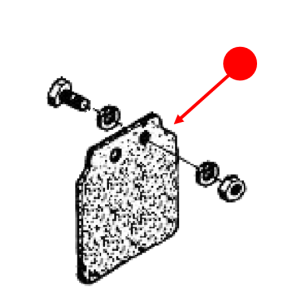 N.O.S. Front fender rubber flap 92B 92B+ 93 94 95 96 99 01 02