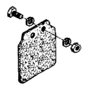 EVERY DAY LOW PRICE!!  Reproduction Fender rubber flap assembly that fits all Hodaka's