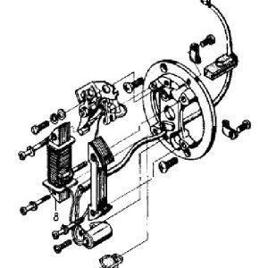 Stator plate assembly for the model 93, 93a and 93b Super Rat with points and consenser