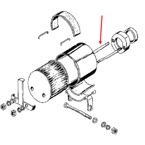 Air cleaner element bolt