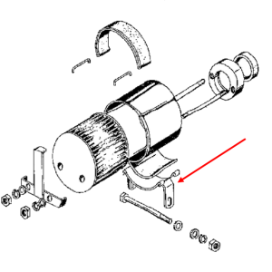 Air cleaner mounting bracket racing Ace 90