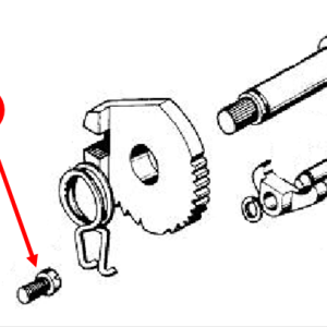 Center Ratchet spring screw