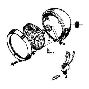 Headlight assembly for the Model 92B 92B+