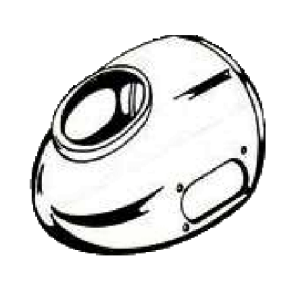 Headlight shell body