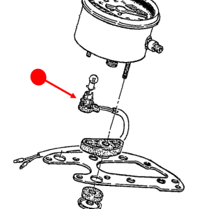 Speedometer light socket