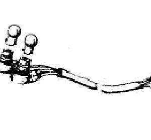 Speedometer and high beam socket