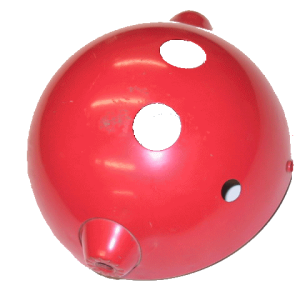 Headlight red body Model 92B, 92B+