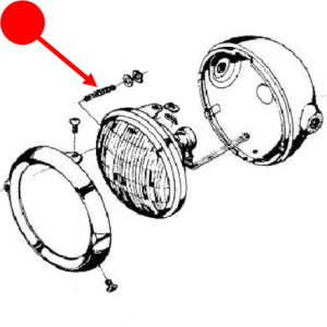 Headlight adjust spring