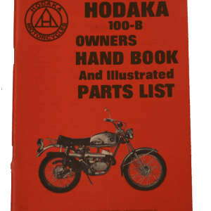 Original stock Hodaka owners handbook and illustrated parts list Model 92B (5 1/4 x 7 1/4")
