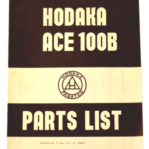 Original stock Hodaka illustrated parts schematics for the Model 92B (7 x 10")