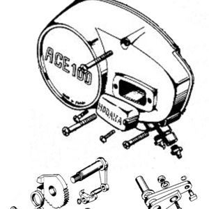 Magneto & shifter cover assembly