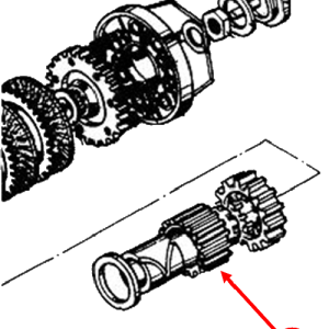 Clutch pinion gear (21t, spur)