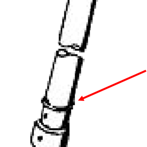 Fork inner tube snap ring