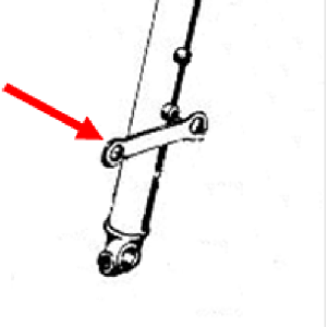 Front backing plate stay