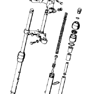 Front fork assembly Models 92B+ 93A 93B 94 95 96