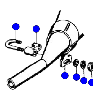 Exhaust bracket assembly for the Model 93 93B