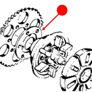 Rear sprocket spacer