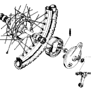 Front wheel assembly Models 93 96