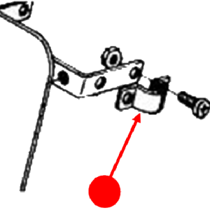 Front number plate bracket clamp