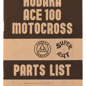 Original stock Hodaka illustrated parts schematics for the Model 93 (5 x 7")