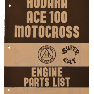 Original stock Hodaka engine parts illustrated schematics for the Model 93A 93B (7 x 10")