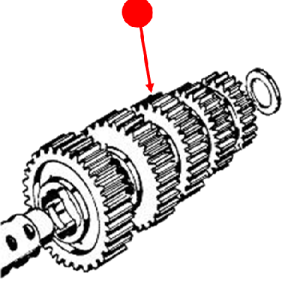 Counter 3rd gear 25t