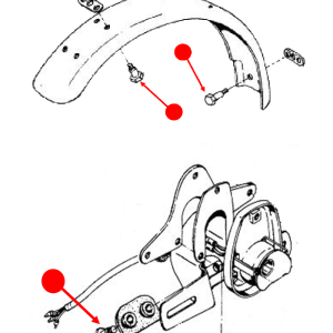 Rear fender and/or tail light bolt Models 94 95 96