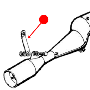 Muffler rear set plate