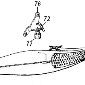 Combat Wombat front exhaust setting bracket assembly Model 95