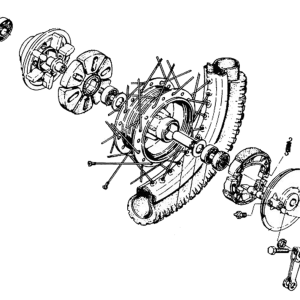 Rear wheel assembly Model 96