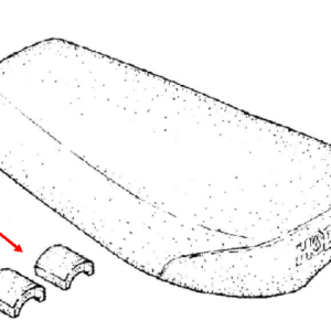 Saddle rubber seat set of two Model 97 98