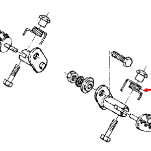 Foot rest spring (right)