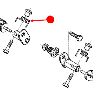 Foot rest spring (left)