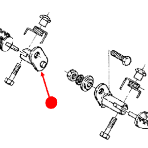Foot rest stay (left)