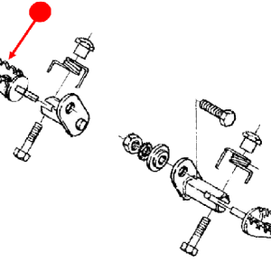 Foot rest pedal (left)