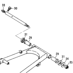 Swingarm pivot bushings kit for the Models 97 98 99 01 02 03 61 70 71