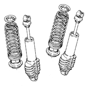 Rear shock absorber (set of 2)