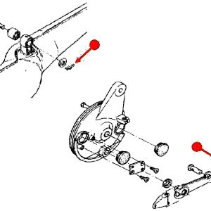 Pin clip for 97 exhust and actuating arm pins