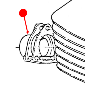 Exhaust flange (black)
