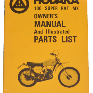 Original stock Hodaka owners handbook and illustrated parts list Model 98 (7 x 10")